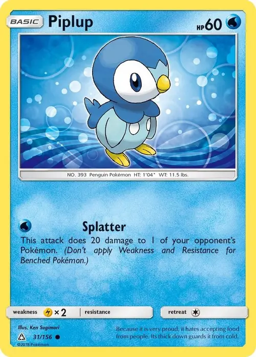 Piplup (31) card art