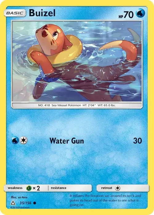 Buizel card art