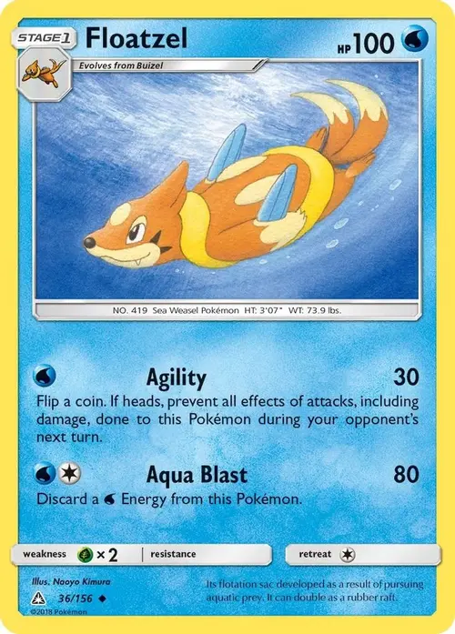 Floatzel card art
