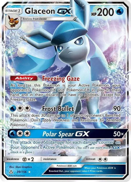 Glaceon GX card art