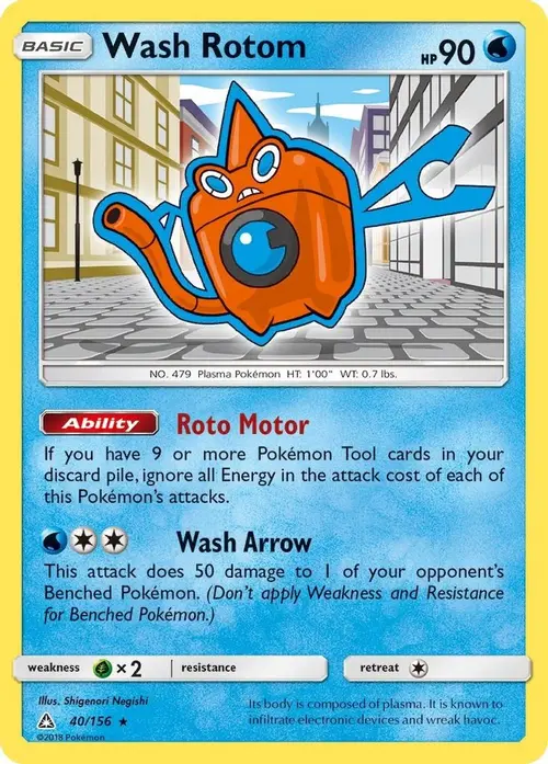 Wash Rotom card art