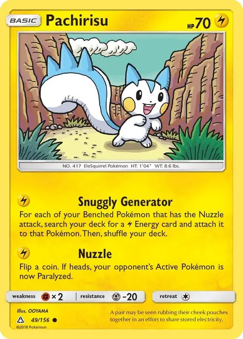 Pachirisu card art