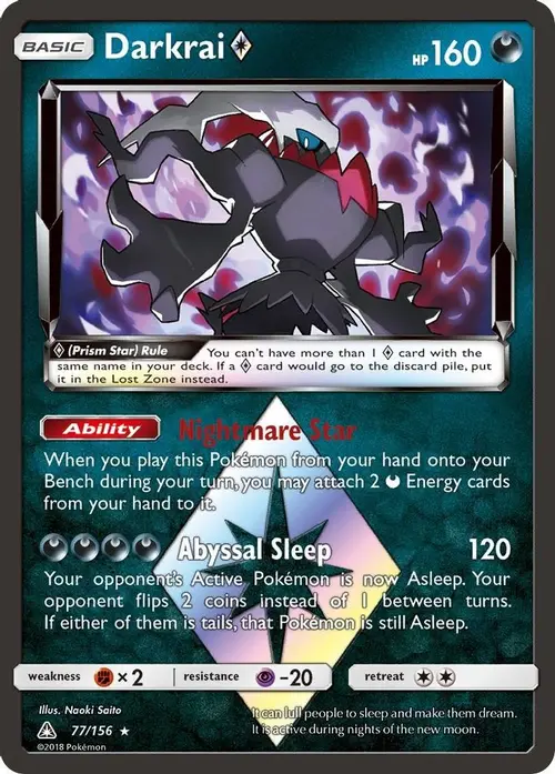 Darkrai Prism Star card art