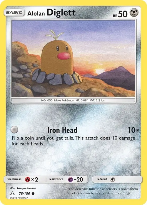 Alolan Diglett card art
