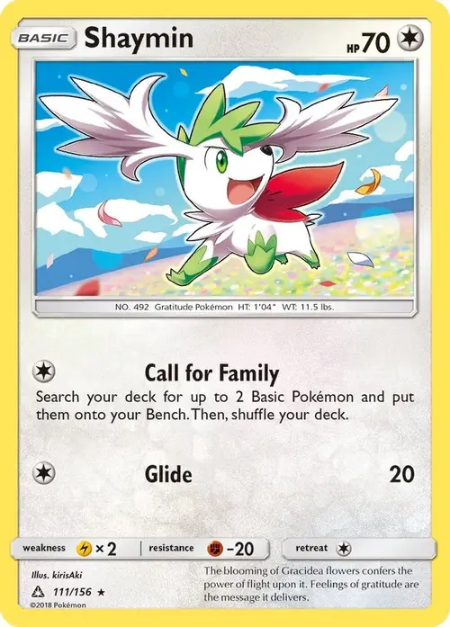 Shaymin (111) card art
