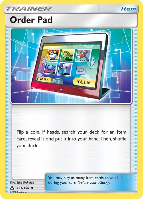 Order Pad card art