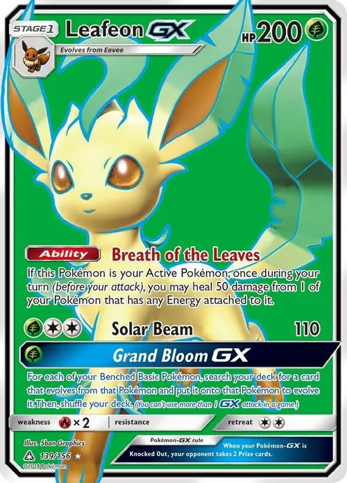 Leafeon GX (Full Art) card art
