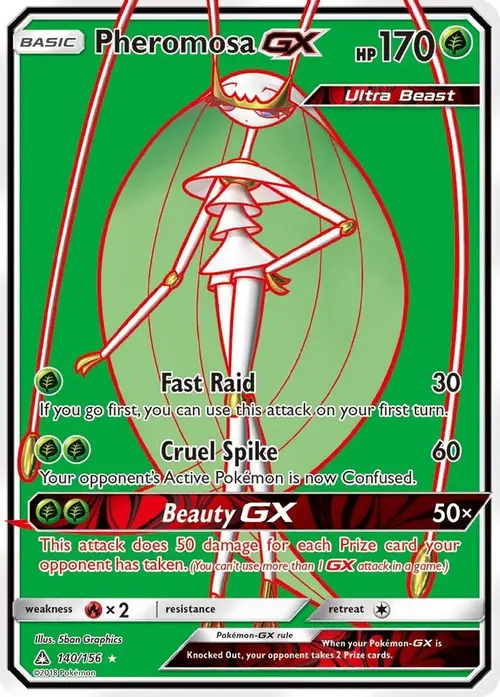 Pheromosa GX (Full Art) card art