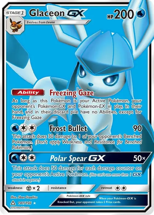 Glaceon GX (Full Art) card art