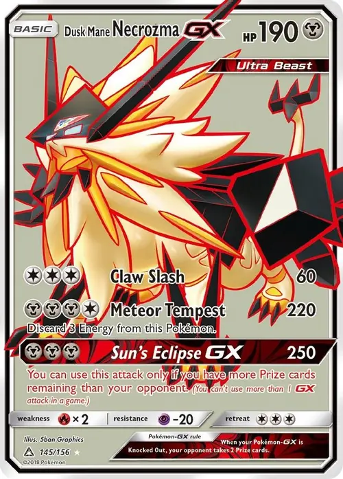 Dusk Mane Necrozma GX (Full Art) card art