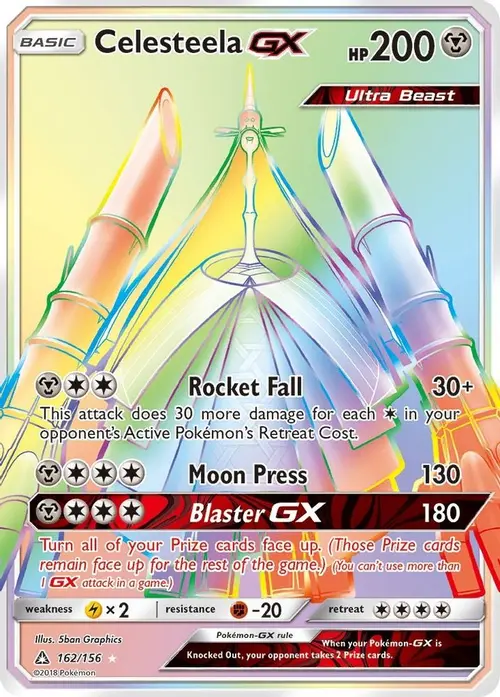 Celesteela GX (Secret Rare) card art