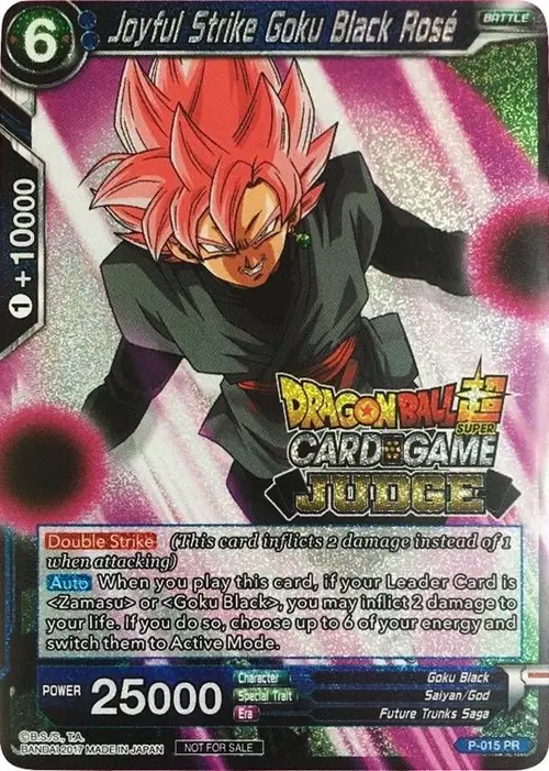 Joyful Strike Goku Black Rose card art