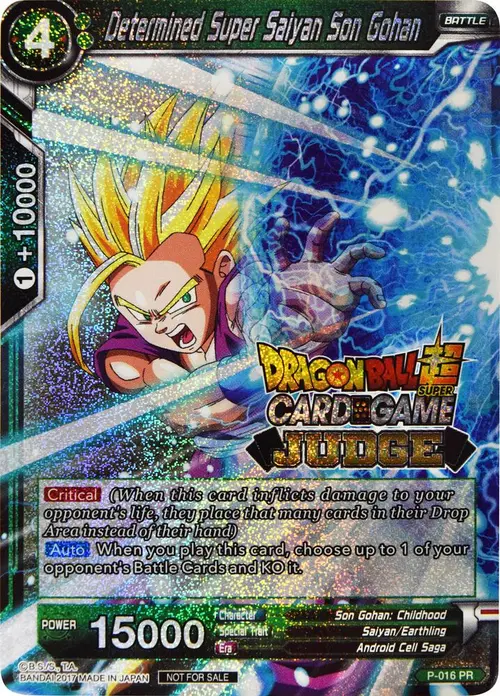 Determined Super Saiyan Son Gohan card art