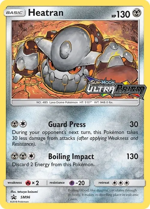 Heatran - SM96 (Prerelease) card art