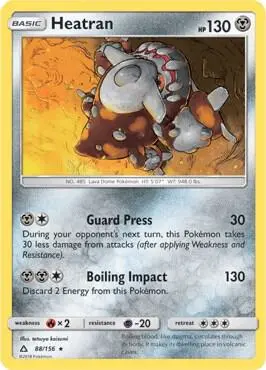 Heatran - 88/156 (Prerelease Kit Exclusive) card art
