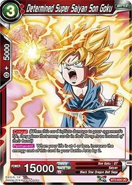Determined Super Saiyan Son Goku card art