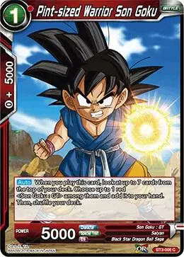 Pint-sized Warrior Son Goku card art