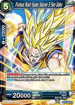 Furious Rush Super Saiyan 3 Son Goku card art