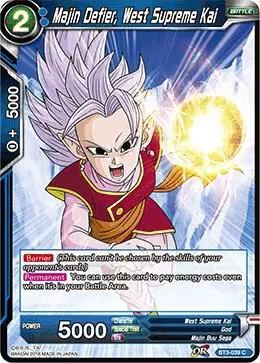 Majin Defier, West Supreme Kai card art