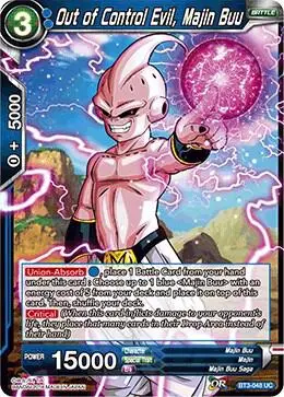 Out of Control Evil, Majin Buu card art
