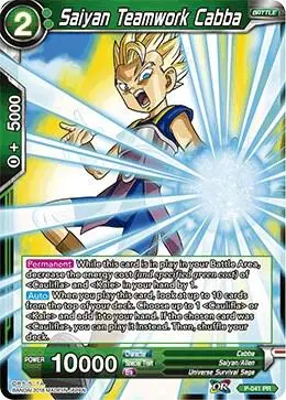 Saiyan Teamwork Cabba card art