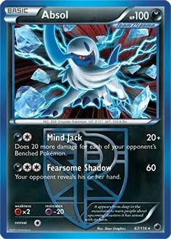Absol - 67/116 (Moltres Legendary Battle Deck) card art