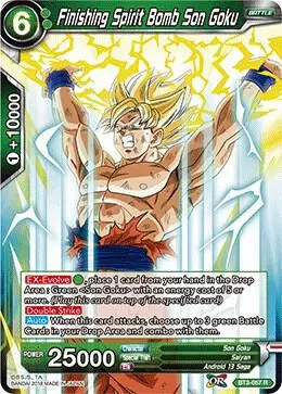 Finishing Spirit Bomb Son Goku card art