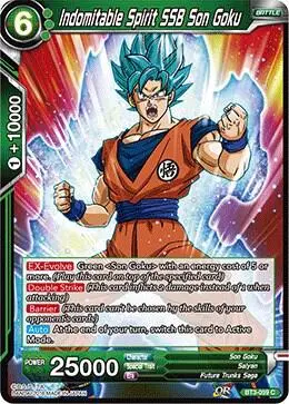 Indomitable Spirit SSB Son Goku card art