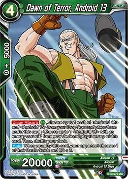 Dawn of Terror, Android 13 (2018) card art