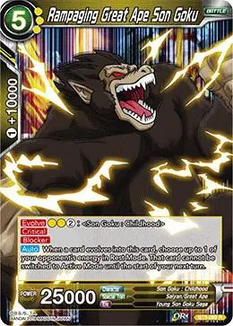 Rampaging Great Ape Son Goku card art
