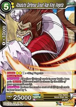 Absolute Defense Great Ape King Vegeta card art