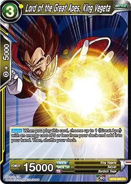Lord of the Great Apes, King Vegeta card art