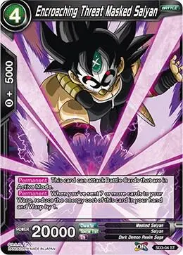 Encroaching Threat Masked Saiyan card art