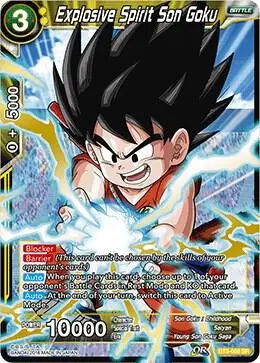Explosive Spirit Son Goku card art
