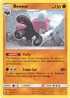 Bewear - 56/111 (Prerelease Kit Exclusive) card art