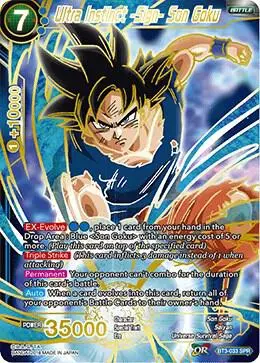 Ultra Instinct -Sign- Son Goku (SPR) card art