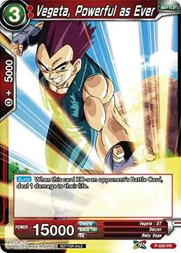 Vegeta, Powerful as Ever card art