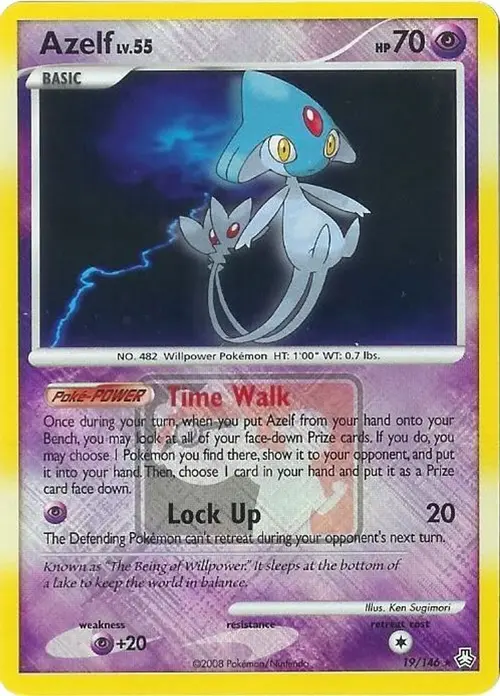 Azelf - 19/146 (League Promo) card art