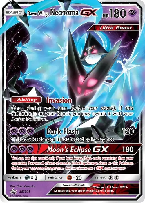 Dawn Wings Necrozma GX - SM101 card art