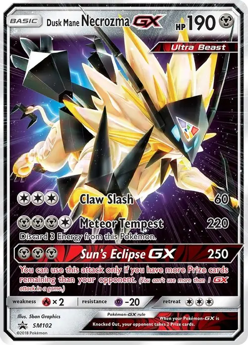 Dusk Mane Necrozma GX - SM102 card art