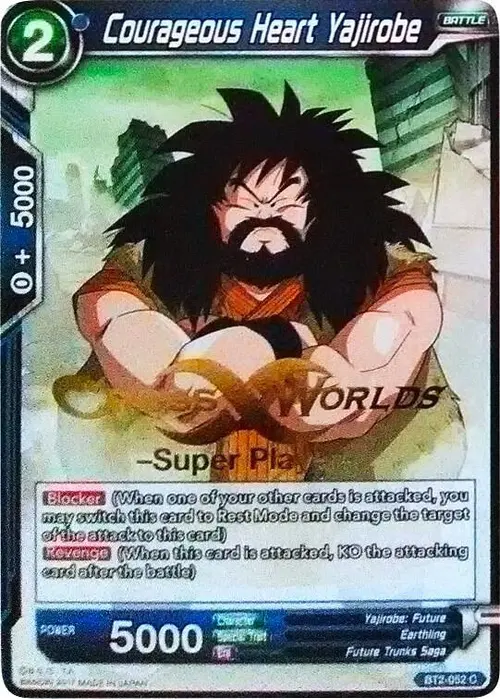 Courageous Heart Yajirobe (Super Player Stamped) card art