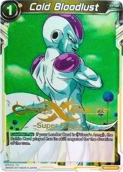 Cold Bloodlust (Super Player Stamped) card art