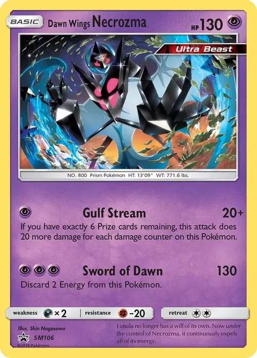 Dawn Wings Necrozma - SM106 card art