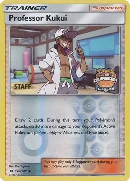 Professor Kukui - 128/149 (Regional Championships) [Staff] card art