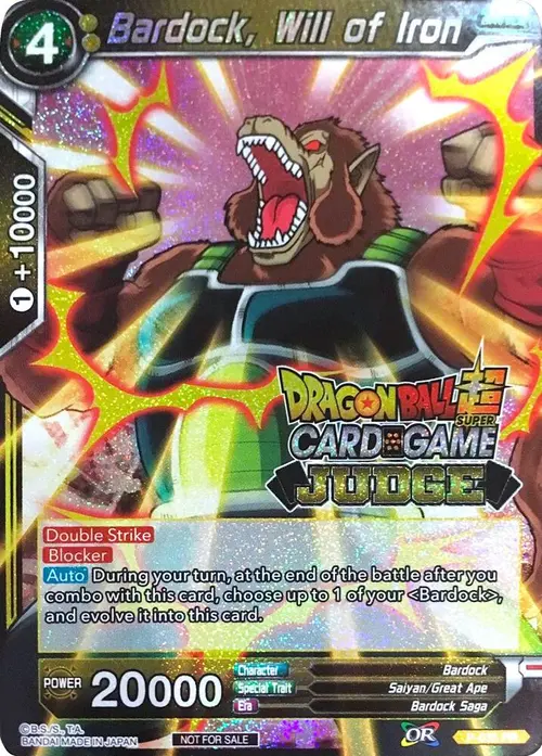Bardock, Will of Iron card art