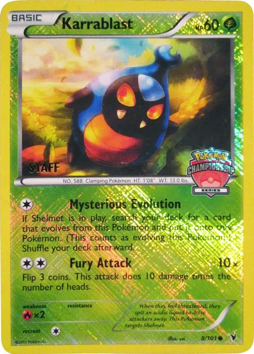 Karrablast - 8/101 (Championship Series) [Staff] card art