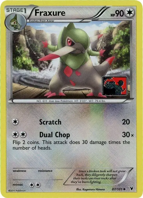 Fraxure - 87/101 (League Promo) card art
