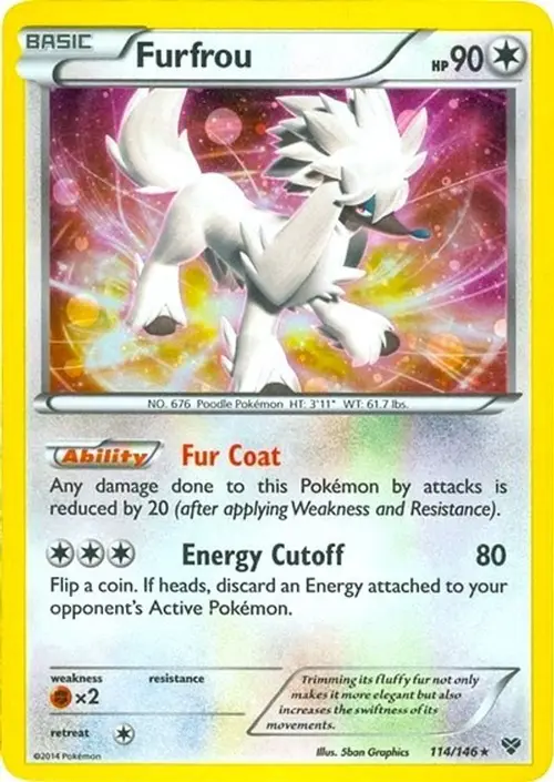 Furfrou - 114/146 (Cosmos Holo) card art
