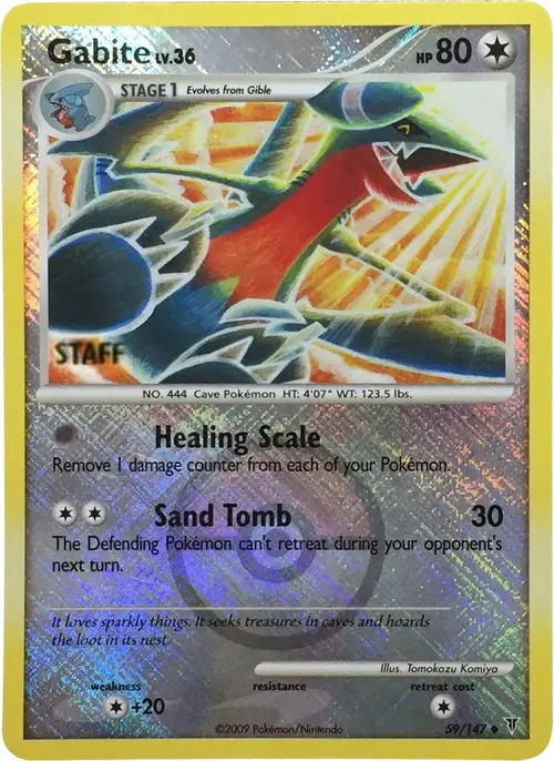 Gabite - 59/147 (Championship Promo) [Staff] card art