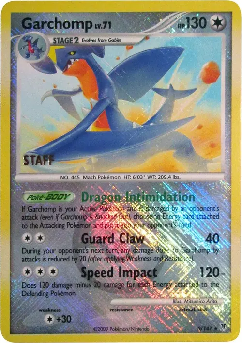 Garchomp - 5/147 (Championship Promo) [Staff] card art